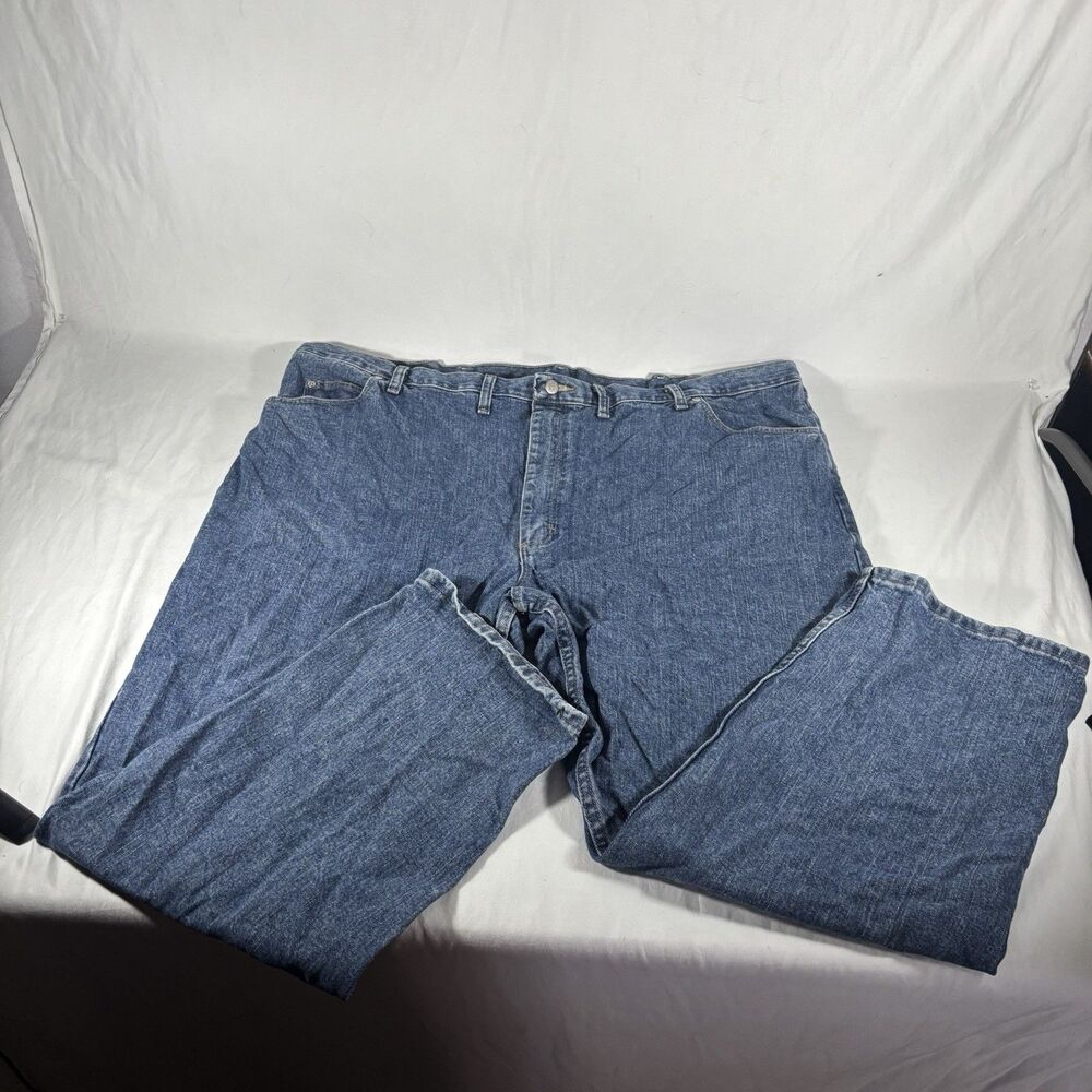 Wrangler Mens 50x30 Relaxed Fit Blue Jeans 97601VR 100% Cotton